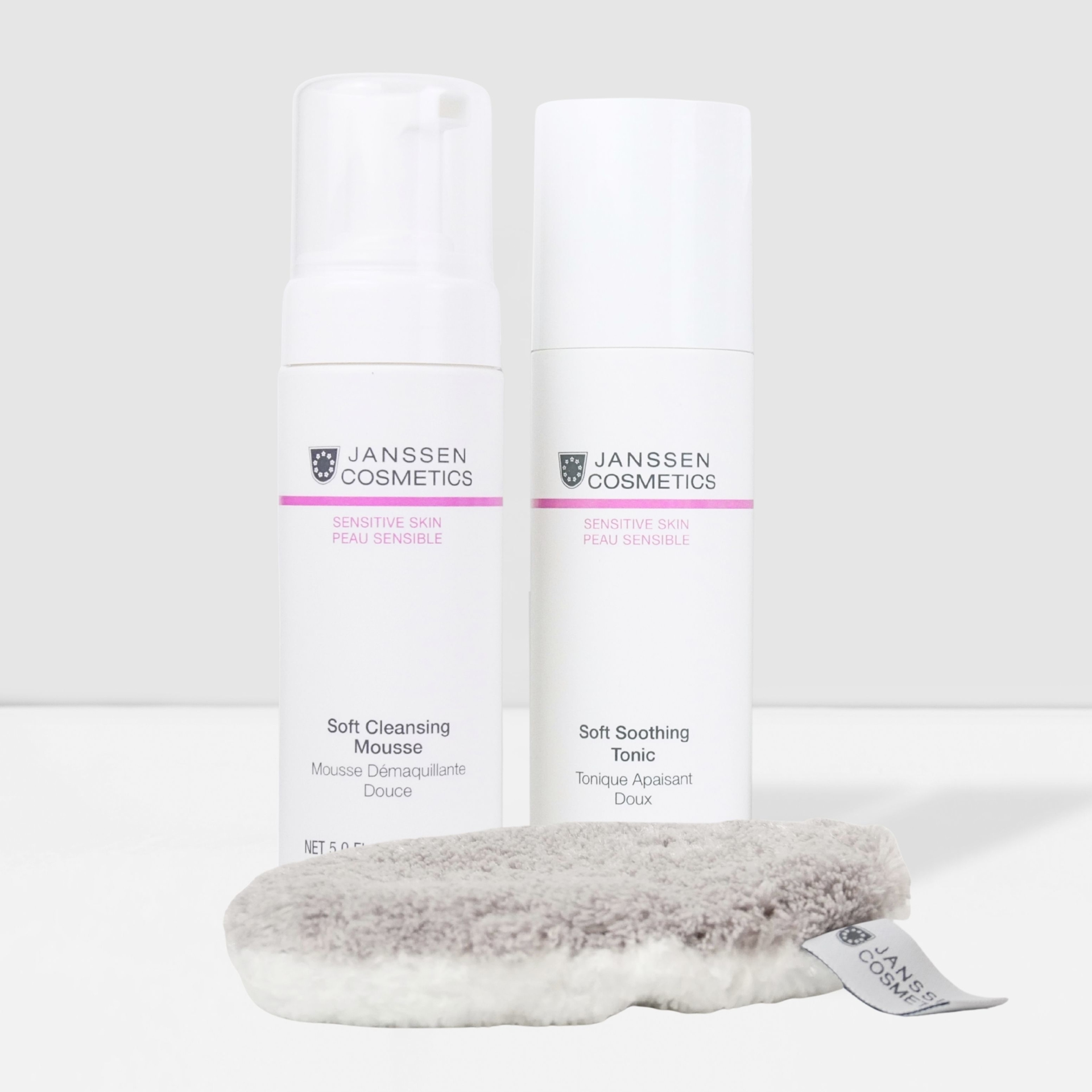 Pflege-Duo für sensible Haut | Reinigung & Tonic +  Waschies® Reinigungspad